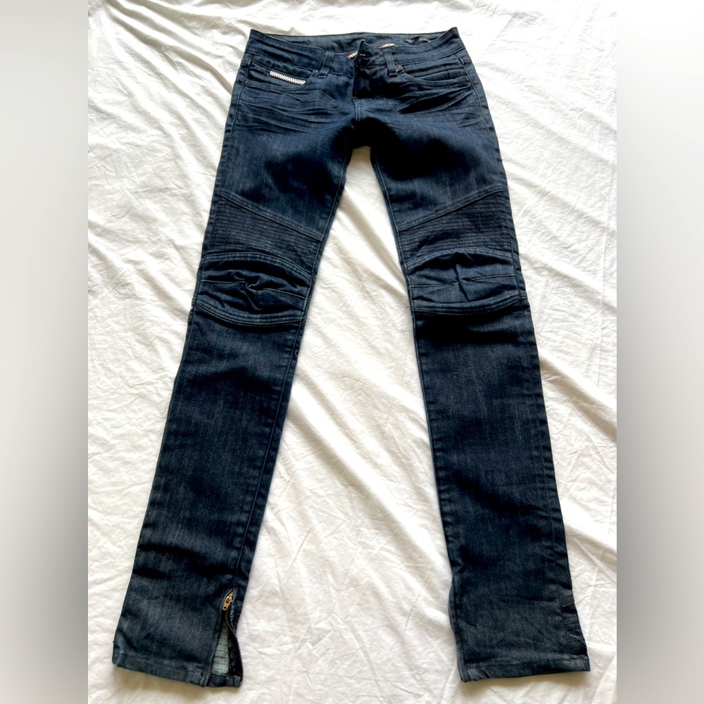 Rockstar Jeans Size 27 Moto EUC